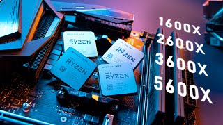 From Ryzen 5 1600X to 5600X  The UPGRADE Path for AMD Zen [upl. by Elletsirk89]