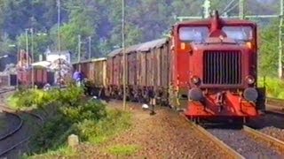 Schwerer Güterzug nach Bindweide Westerwaldbahn  31051991 [upl. by Pitt776]