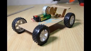 Homemade Dc Motor Car  Recycled [upl. by Aisats]