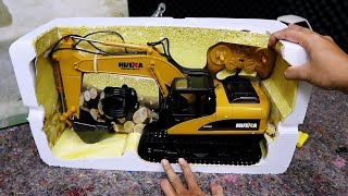 Unboxing Huina 1550 Rc Escavator [upl. by Schnorr83]