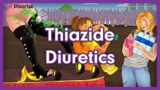 Thiazide Diuretics Mnemonic for NCLEX  Mechanism of Action Side Effects Nursing Pharmacology [upl. by Dleifniw]