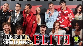 Presentación de la temporada de 7 de ÉLITE Rueda de prensa completa con los protagonistas [upl. by Joellyn344]