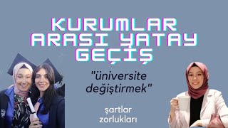 YATAY GEÇİŞ İLE ÜNİVERSİTE DEĞİŞTİRMEK HAKKINDA HER ŞEY  KURUMLAR ARASI YATAY GEÇİŞ YAPMAK [upl. by Aititil]