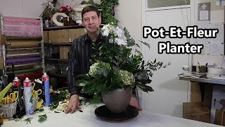 PotetFleur Planter  Phalanopsis Orchid and Mixed Foliages [upl. by Ahsercul]