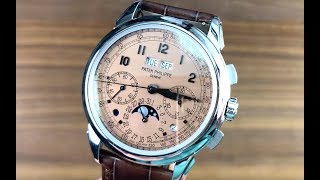 Patek Philippe 5270P Perpetual Calendar Chronograph 5270P001 Patek Philippe Watch Review [upl. by Cath]