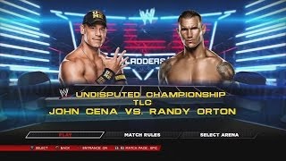 WWE 2K14  John Cena vs Randy Orton Undisputed Championship TLC [upl. by Aiel565]