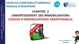 Cours de comptabilité  Travaux dinventaire  Les cessions dimmobilisations amortissables  GEA [upl. by Trebma]