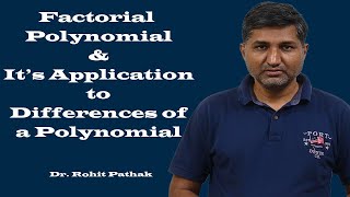 Factorial Polynomial and its Application to finite differences of a polynomial [upl. by Wilbur405]