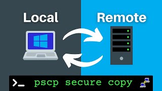 How to Use Putty pscp to Copy Files tofrom a Remote Server [upl. by Euell]