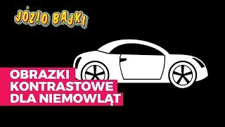 Obrazki kontrastowe dla niemowlÄ…t  Pojazdy đźš“đźš”đźš’đźšś  JĂłzio Bajki [upl. by Sseb277]