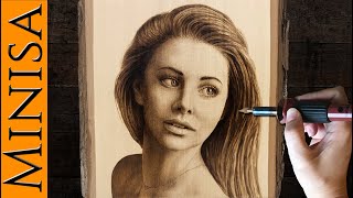 How to Wood Burn a Portrait  Pyrography Tips [upl. by Uel]