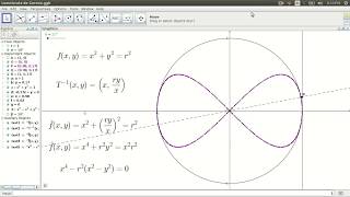 Lemniscata de Gerono en Geogebra [upl. by Eidualc]