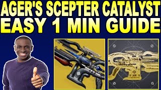 HOW TO GET Agers Scepter Catalyst amp Masterwork Destiny 2 [upl. by Aicitel]