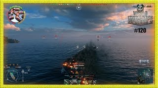 World of Warships 120 deutsch  Omaha Action Omaha Gameplay  Lets Play [upl. by Nertie]