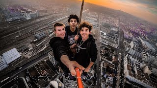 DES JEUNES ESCALADENT LA TOUR KIA DE 143M [upl. by Nahgrom]