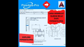 cara membuat elbow 90 di autocad II Refer to Pipe Data Pro Version 80 [upl. by Yarased384]