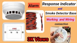 Connection Of Response Indicator Smoke Detector II Smoke Detector aur Response Indicator Kaise kre [upl. by Hulburt580]