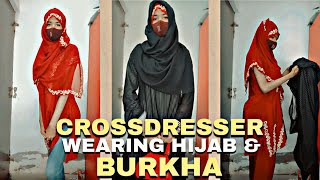 crossdresser in hijab part1 crossdresser crossdressingmakeup transgender maletofemale [upl. by North958]