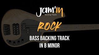 Rock Bass Backing Track in B Minor [upl. by Enyluqcaj]