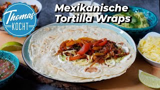 Hähnchen Fajita  Tortilla Wraps  unglaublich gut [upl. by Fred]