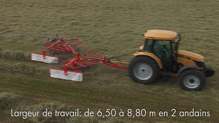 KUHN GA 6632  7932  9032  Andaineur En action [upl. by Ttik]