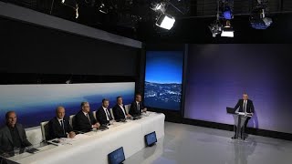 Les chefs de partis grecs débattent à lapproche des élections [upl. by Onaivatco542]