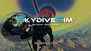 SkydiveSim  A Quest and PC VR skydiving simulator played on a Meta Quest 2 [upl. by Picker]