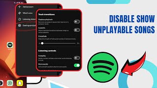 Disable Show Unplayable Songs On Spotify Technologyglance [upl. by Lidah320]