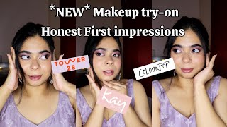 NEW MAKEUP tryon First impressions Honest opinions makeuptryon makeupreview ✨️ [upl. by Annoynek670]