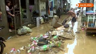 Residents return to Manila streets devastated by Typhoon Gaemi  REUTERS [upl. by Belsky]