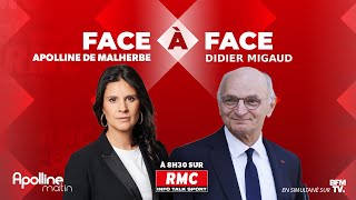 🔴 DIRECT  Lintégrale de linterview de Didier Migaud ministre de la Justice sur RMC [upl. by Janaya]