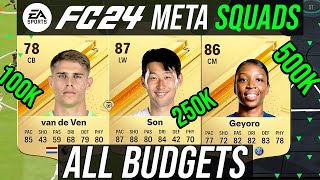 EA FC 24  Best META WL READY Squads For All Budgets 100k  250k  500k  750k  1M Team [upl. by Ataga]