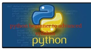 python basic to advanced syllabus [upl. by Tansey346]