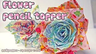 DIY Duct Tape Flower Pencil Topper Tutorial  How To [upl. by Kent]