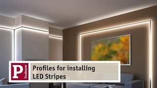 Aluminium profiles for indirect lighting by LED Strips  very easy to assemble [upl. by Dirgni88]