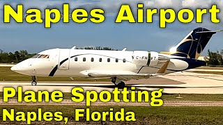 Naples Airport And Plane Spotting Naples Florida APF KAPF 4K [upl. by Tati818]