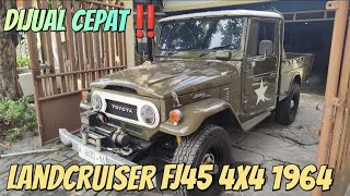 Dijual FJ 45 Pickup Surat Lengkap  Full Restorasi [upl. by Nyrak]