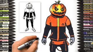 How To Draw Punk  Fortnitemares x Halloween  Step by Step Tutorial [upl. by Amary]