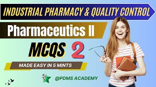 Industrial pharmacy and quality control Top 300 MCQs part 02 pharmamcqs [upl. by Yrojram980]