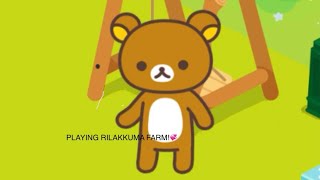 Rilakkuma farm gameplay 💞relaxing Rilakkuma farm [upl. by Etnovad]