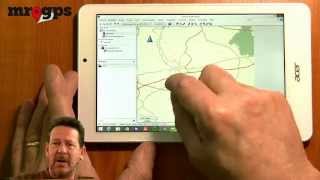 garmin basecamp en mapsource op de tablet  getest met Acer Iconia tab 8 W [upl. by Tench623]