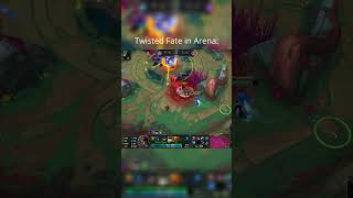 Twisted Fate in Arena  leagueoflegends gaming leagueclip riotgames leagueoflegendsclips [upl. by Akim998]