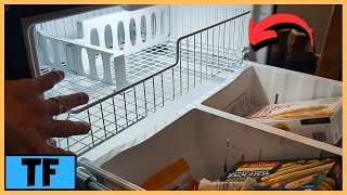 How To Remove Whirlpool Freezer Top and Bottom Mounted Shelf Drawer Racks Refrigerator [upl. by Faxun106]