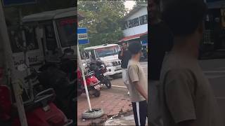 Students strike college gate 🤣 After principal Power of kerala police students police aavesham [upl. by Ecirtaed781]