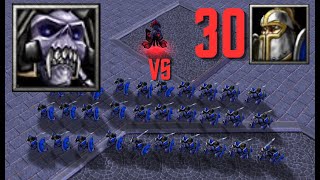 Lich VS 30 Footman Warcraft III [upl. by Forras577]