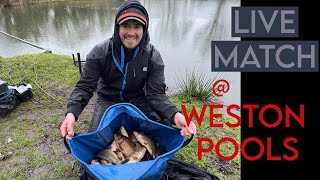 LIVE MATCH Weston Pools Fishery  Canal Pool [upl. by Grosberg962]