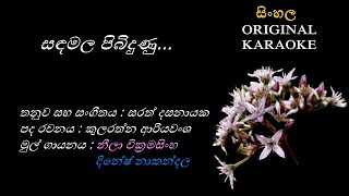 Sanda Mala Pibidhunu  සඳමල පිබිදුණු  KARAOKE  Dinesh NakandalaNeela WKularathna ASarath D [upl. by Aruol]