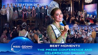 Best moment The Press Conference and Celebration Dinner honoring the first ever Miss Cosmo [upl. by Kanal]