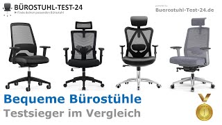 Bequeme amp günstige Bürostühle 2024 TOP 5 🥇 Testsieger im Vergleich ergonomisch amp komfortabl [upl. by Nihahs]