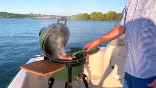 MiniMax Big Green Egg on Table Rock Lake [upl. by Blunt]